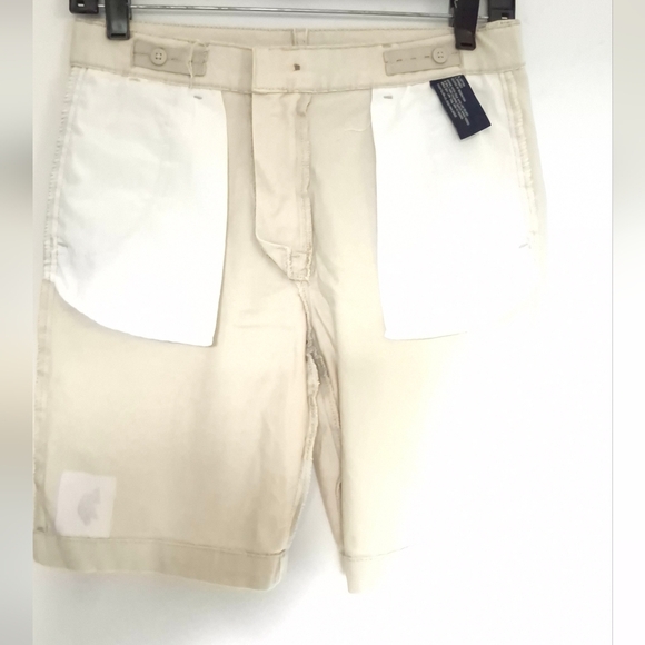 U.S. Polo Assn. Cream Flat Front Casual Shorts - Picture 6 of 9